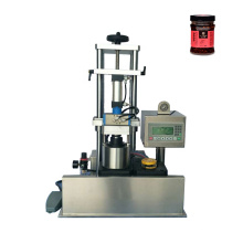 máquina semi-automática de bloqueio de frasco de vidro / máquina capsulador a vácuo de torção de garrafa